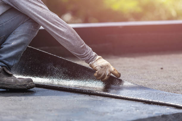 Professional Waterproofing technician working in Columbus, WI
